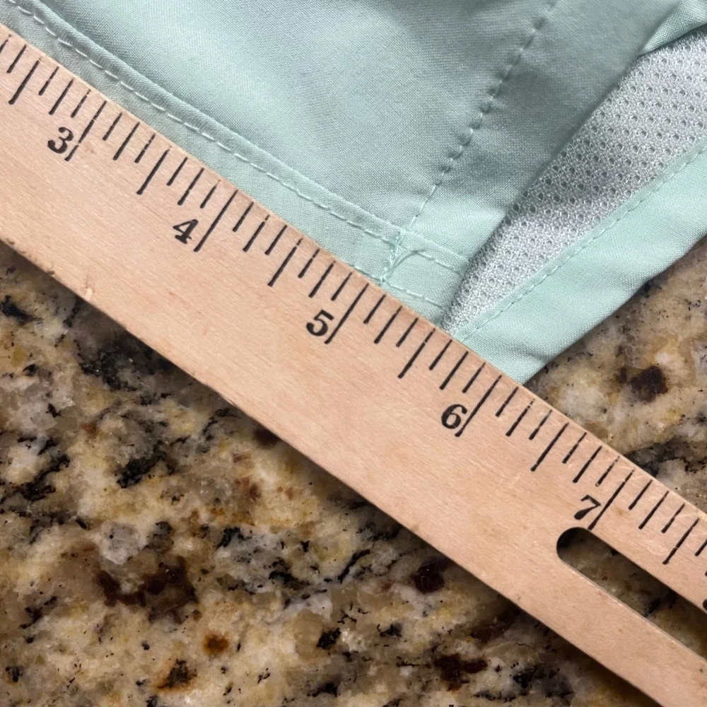 Hollister Mens Mint Green Stretch Swim Trunks Mesh Lined Board Shorts Small 5in